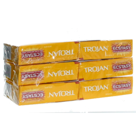 TROJAN 6/3ct ECSTASY ULTRA RIBBED