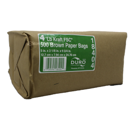 BROWN PAPER BAGS # 4/500ct