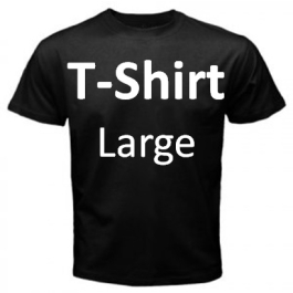 SKYLAND T-SHIRTS BLACK LARGE 6PK